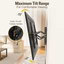 Mounting Dream UL Listed Advanced Tilt TV Wall Mount for Most 42-90 Inch TVs, TV Bracket with Full Tilt Extension up to 7", Fits 16", 18", 24" Studs, Max VESA 600x400mm and 120LBS MD2104