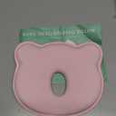 Memory Foam Travel Pillow,Portable Cute Cartoon Bear Soft and Cozy Pillow (Pink)