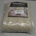 PrinceDeco Stretch T Cushion Loveseat Slipcovers Loveseat Couch Cover for 2 Cushion Sofa Seat Cover with Elastic Bottom Pets Friendly Jacquard Small Checked,Island Fossi