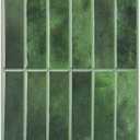 LONGKING 10-Sheet Green Peel and Stick Backsplash Tiles for Kitchen Wall, Kitchen Backsplash Wall Tile, Waterproof Back Splash Stick on Tiles for Bathroom