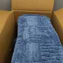 Toddler Couch for Kids  2-in-1 Fold Out Sofa and Lounger, Soft Flannel Convertible Chair, Flip Open Kids Couch (Blue) (Small)