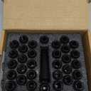 32pcs M14x1.5 Lug Nuts Spline Black, 14x1.5 Aftermarket Wheel Lug Nuts for F150 F250 F350 Silverado Sierra Ram 2500 3500 with 1 Socket Keys Long Extended