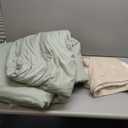 Bedsure Queen Comforter Set Sage Green, 8 Pieces Prewashed Queen Size Bed in a Bag with Soft Fleece Bed Blanket, Down Alternative Bedding Set for All Seasons, Sheets, Pillowcases & Shams