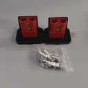 GZSH Anderson Plug 2PCS 120A Quick Connect Wire Connectors with Mount and Cap 6-4 AWG Battery Quick Disconnect 12V-36V Battery Quick Connect Waterproof SB120 for Car RV Trunk Boat Winch