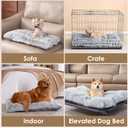 EHEYCIGA Fluffy Dog Crate Bed for Small Dogs, Plush Faux Fur Crate Pad, Calming Anti Anxiety Small Dog Bed