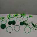 7 Pcs Graduation Pom Pom Headbands Spirit Party Headbands Tinsel Ponytails Headwear for Birthday Holiday