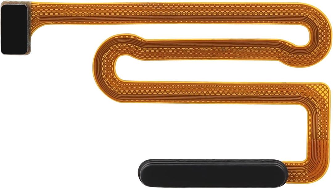 for Samsung Galaxy A13 5G Black Power Button and Fingerprint Sensor Flex Cable Replacement - Flex Cable Side Power On/Off Switch Control Button Connector Repair Parts for SM-A136U