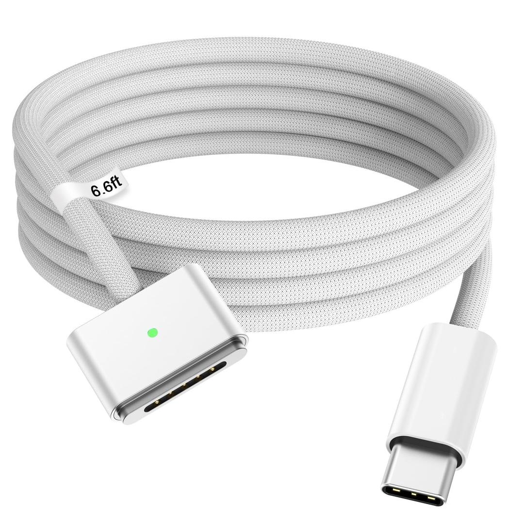 LSY Elvoes 140W 6 FT Magnetic 3 Cable, Compatible with Mac Book Pro 16 14 inch and Air 15 13 inch 2026 2025 2024 2023 2022 2021,M1 M2 M3 M4 M5(mag 3) (1)