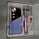 Electric Nail Drill File Professional 45000 RPM, LUELLE Electric Nail File Machine Kit for Acrylic Gel Nails Polishing Removing, Portable Rechargeable Cordless E File with Gold Bits Kit for Salon Home