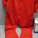 Womens Fleece Onesies Pajamas Jumpsuit Warm Sherpa Fuzzy Romper Sleepwear One Piece Zip up Hooded Playsuit Loungewear Red