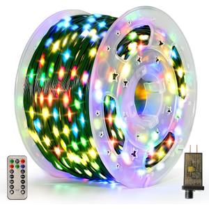 Christmas Lights 1200 LED 394 FT, IP67 Waterproof Christmastree Lights with 8 Modes, Remote Control 3 Timers & Memory Function Xmas Decorations for House and Holiday (Multicolor)