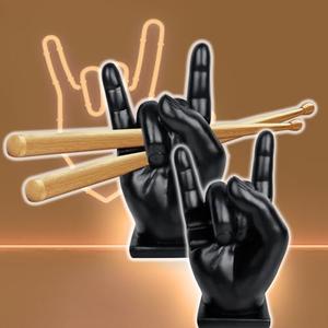 Fasouna 1PCS Drumstick Display Stand Rack, Drum Stick Holder, Wand Display Stand, Gesture Drum Sticks Display Case Funny Gift for Drummer (black)