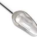 HIC Kitchen Bar Slotted Ice Scoop, 18/8 Stainless Steel, 8.75-Inch, 4 pcs