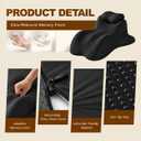 Memory Foam Wedge Pillow for Intimacy Couples, Ergonomic Support Pillow, Black