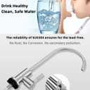 Drinking Water Faucet,Easy to Install Sink Water RO Faucet,Lead-Free Reverse Osmosis Faucets for Kitchen Bar Sink,Brushed Nickel SUS304 Stainless Steel