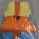 Idepet Pet Dog Cat Coat with Leash Anchor Color Patchwork Padded Puppy Vest Jacket Teddy Chihuahua Costumes Pug Cloth XS