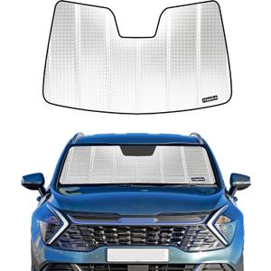 Pigenius Windshield Sun Shade for Kia Sportage 2023-2026. Reflective Aluminum Film Front Window Sunshade - BLAZBLOCK