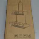 Shower Caddy Hanging Bathroom Organizer: Rustproof Shelf for Inside Shower - No Drilling Racks Over Showerhead - Bath Shelves for Shampoo Soap (Black)