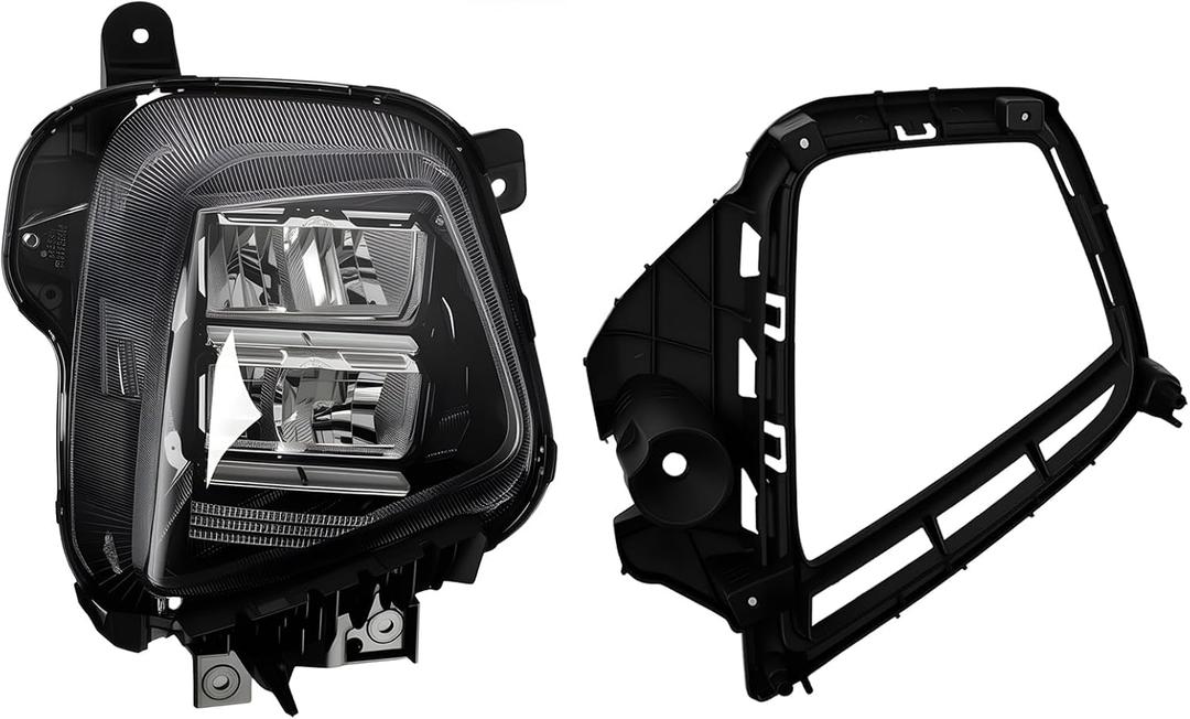 Headlight Assembly Right Compatible with Tucson SEL 2022-2023 w/Bulb Headlamp Passenger Side Front Light HY2503250 92102-CW150 20-17909-00 5pin
