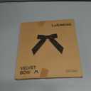 LaRibbons 24 Pcs Red Crinkled Velvet Bows for Christmas Tree, Door, Garland, Wreath, 1" Wide, 3.9"x3.9", Vintage Style