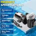 W3SP1580 Pool Pump for Hayward 1HP Single-Speed Above Ground Pools Pump, 115V