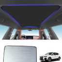 Roof Sunshade Compatible with BMW iX M60 xDrive40 xDrive50 2022-2025, Top Window Sun Shade Sun Protection Heat Insulation Foldable Quick Installation