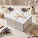 Rempry 30 Pack 8x6x4 Shipping Boxes White, Small Corrugated Cardboard Box for Mailing, Packaging Small Business, Kraft Mailer Gift Boxes