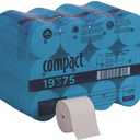 COMPACT 19375 2-Ply White Coreless Bath Tissue Toilet Paper - Pack of 36