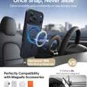 Magnetic Shockproof for iPhone 17 Pro Max Case, [Fit for MagSafe] Military-Grade Protection [Full Camera Coverage] Durable Translucent Matte Cover for iPhone 17 Pro Max Phone Case, Black