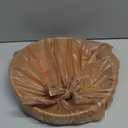 Rattan Round Serving Tray, Decorative Coffee Table Tray, Ottoman Hand Woven Serving Basket with Handles, Wicker Fruit/Bread Serving Basket, 11.8 inch (Natural)