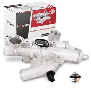 HRepair Coolant Thermostat Housing Assembly fits for 2007-2020 Dodge Journey Caliber Avenger & Chrysler Sebring 200 & Jeep Compass Patriot Replaces#68003582AB - Aluminum