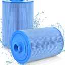 PACETAP Spa Filter Replacement for Pleatco PWW50P3, Unicel 6CH-940, Filbur FC-0359, Waterways 817-0050, 2 Pack 1 1/2" Coarse Thread Spa Hot Tub Filter for Waterway Vita Aber, Viking (Premium Blue)