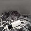 Electric Heated Blanket Throw 50''x60''Size Faux Fur Heating Blanket 10 Heating Settings, 1-8h Timer & Overheat Protection, Machine Washable, Soft Flannel and Sherpa Full Body Warmth