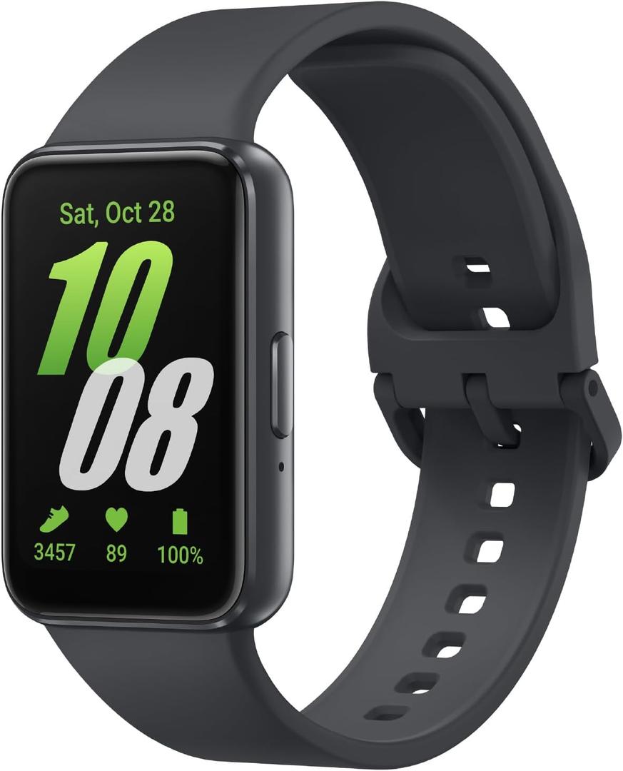 SAMSUNG Galaxy Fit3, Health/Activity Fitness Tracker, Smartwatch for Android, 13 Day Battery, Sleep/Snore Tracking, Heart Rate, 2025, Dark Gray