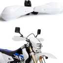 AnXin Motorcycle Handguards 7/8" and 1 1/8" Hand Guard Handlebar Protection Universal for TX125 FE 701/SM 501/S 450 350/S 250 TE 150 250/i 300/i FC 250 350 450 Dirt Pit Bike ATV White