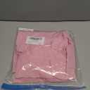 Zyyfly Women's Square Neck Ruffle Mini Dress Drop Waist Corset Short Party Dresses (Pink, L)