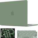 Compatible with MacBook Air 15 inch Case 2026 2025 2024 2023 M5 M4 M3 M2 A3448 A3241 A3114 A2941, Laptop Hard Shell Cover with Screen Protector + Keyboard Cover for MacBook Air 15.3" - Midnight Green