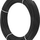 Black 1/4" OD RO Tubing at 70F-120PSI to 150F-60PSI 1/4" Flexible water pipes NSF Certified CCK 1/4-inch Plastic Tubing(30 Feet)