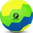 The House Ball, Soft and Safe Indoor Soccer Balls Size 4 for Inside Home Yard, Fun Kids Soccer Gifts for Girls Boys Indoor Play (Bright Green&Yellow)