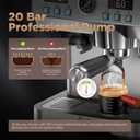 Espresso Machine with Grinder 20 Bar Professional Expresso Coffee Machines for Home Customizable 194-203 Temp Control Espresso Maker with 68oz Water Tank All-in-One Coffee Maker Cold Brew