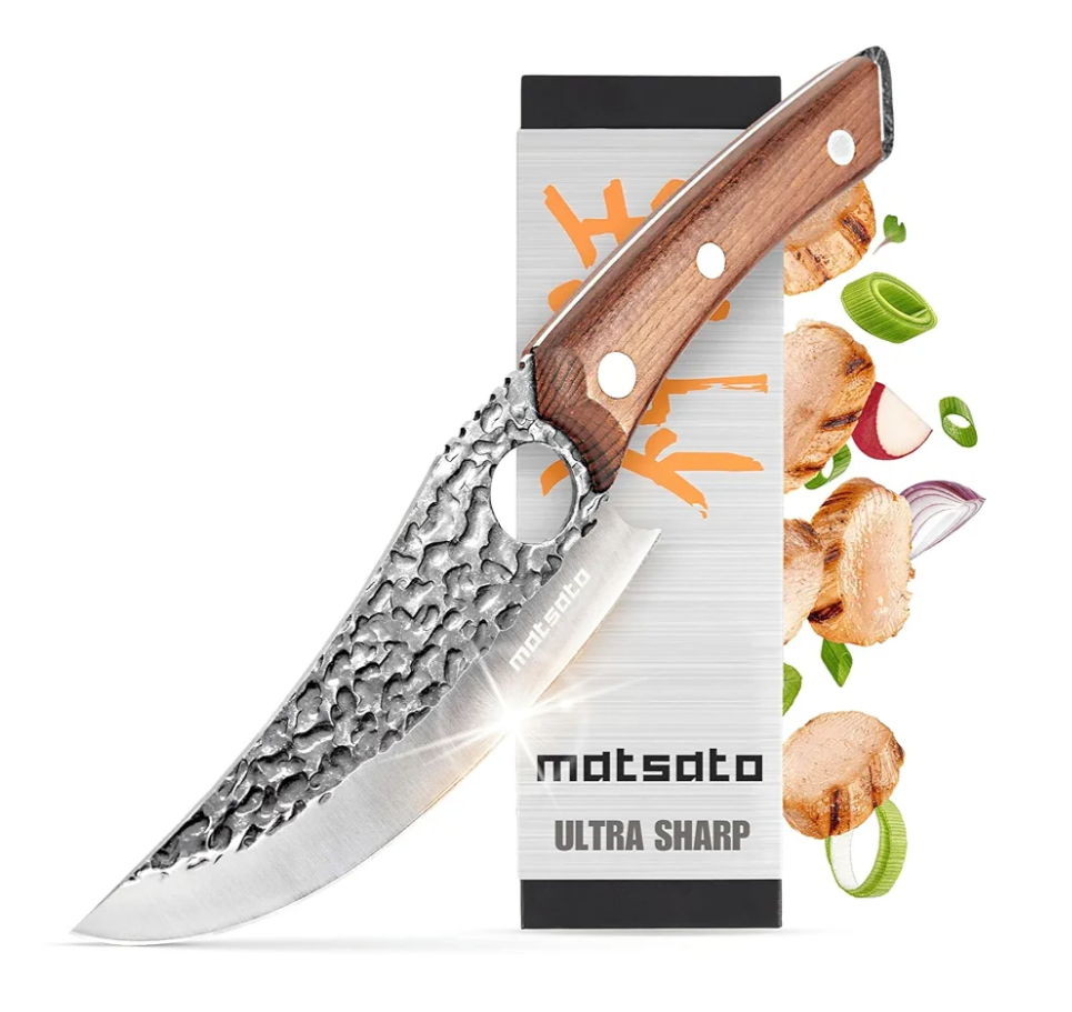 Chef Knife - Perfect Kitchen Knife. Japanese Knife for Cooking, Chopping. Japanese Style Knife for Home, Camping, BBQ. For Balance & Control, 5.8 Inch
