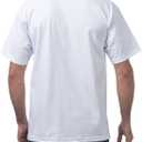 Pro Club Men's 6-Pack Heavyweight Cotton Short Sleeve Crew Neck T-Shirt (White, L)