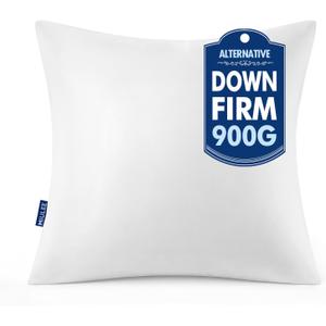 MIULEE 26x26 Euro Pillow Insert 1 Pack, Throw Pillows for Couch Bed
100% Virgin Filling, Decorative Pillows, Full and Fluffy, Lumbar, Back and Neck Support