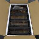 IBUYKE 3Tier Bathroom Counter Organizer, Tray Countertop Storage Shelf, Kitchen Spice Rack Standing, Counter Standing Rack Cosmetic Holder, Rustic Brown TWJ001H