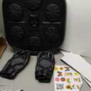 Music Boxing Machine, Interactive Punching Trainer with Boxing Gloves, 9 Modes 9 Speeds Wall Mounted Electronic Boxing Target for Adults Kids Home Gym Office Workout