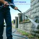 Pressure Washer Hose 50 FT 1/4" ID, Kink Resistant Power Washer Hose with M22 Fittings, Rated up to 3200 PSI