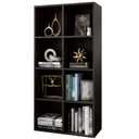 OSCHF 8-Cube Storage Shelf Bookcase, Walnut