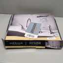 HURRAN 2-Handle Kitchen Faucet with Pull-Out Side Sprayer, 8 Inch High Arch Stainless Steel 360Rotating Kitchen Sink Faucet, 4 Hole Faucet for Kitchen Bar Rv Camper, Black