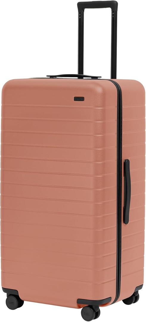 Away Large Trunk Luggage, 22 Inch Hardside Suitcase with Spinner Wheels, Lightweight & Durable, TSA Lock, Ideal for Long Trips, Clay Pink Away Large Trunk Luggage, 22 Inch Hardside Suitcase with Spinner Wheels, Lightweight & Durable, TSA Lock, Ideal for Long Trips, Clay Pink