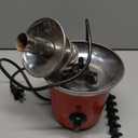 OVENTE 3 Tier Chocolate Fondue Fountain Machine, Stainless Steel Electric Mini Choco Warmer for Parties, Melts Cheese, Liqueurs, Dip Strawberries, Apple Wedges, Vegetables, Candy and More, Red CFS73R